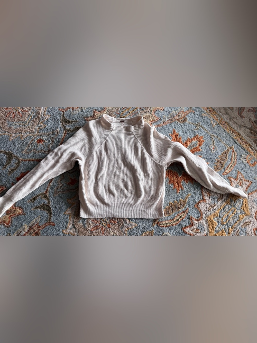 Free people cream sweater size L